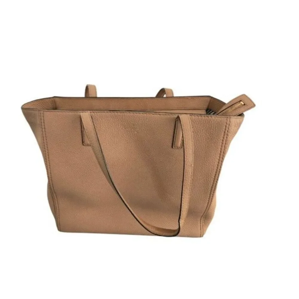 Kate Spade Pebbled Brown Sugar Tote Bag 100% Cow Leather